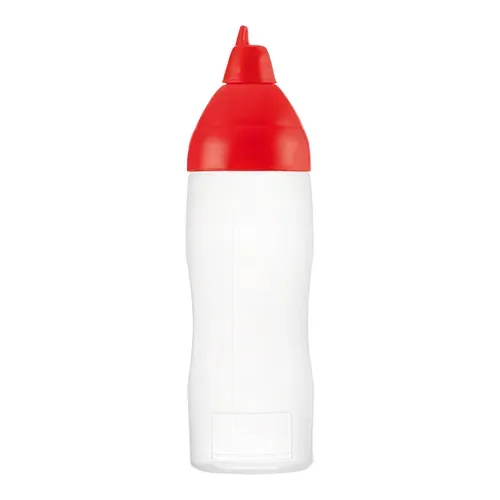 Default EMGA 962080, 12-Ounce Capacity Araven Squeeze Decoration Bottle, Red Lid, Plastic