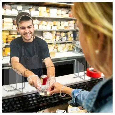 Default CGPSG29294 29x29-Inch Acrylic Protection Sneeze Guard w/4.5-inch Opening, EA