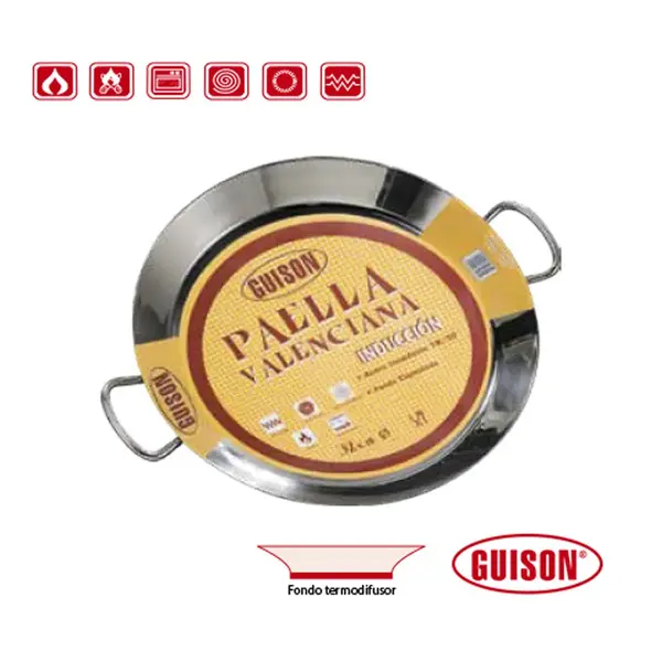 Default Garcima G7403213 inches/32 cm PAELLA VALENCIANA Stainless Steel Pan