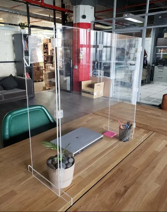 Default McDonald Paper PROGUARD6 24x9x28-Inch Plexiglass Cashier Protection Sneeze Guard, EA