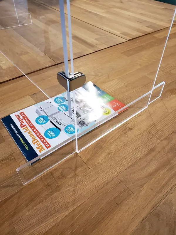 McDonald Paper PROGUARD8 32x9x28-Inch Plexiglass Cashier Protection Sneeze Guard, EA