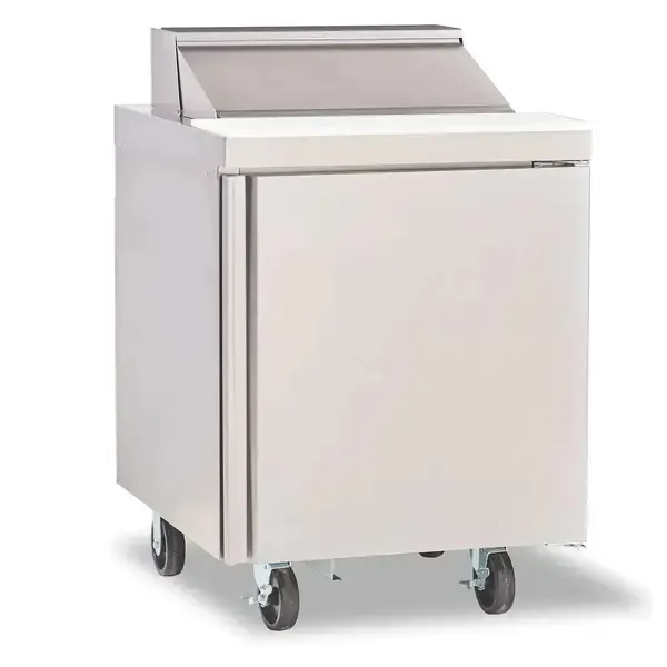 Delfield 4427NP-6, 27.13-Inch 1 Door Counter Height Refrigerated Sandwich / Salad Prep Table