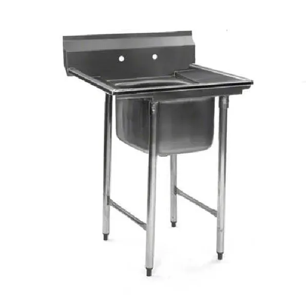 Eagle Group 414-24-1, Stainless Steel Commercial Compartment Sink with 24-Inch Bowl, NSF