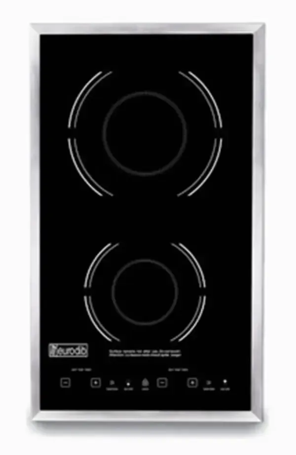Eurodib SC05, Double Drop-In Glass Induction Cooker, 2800W, ETL
