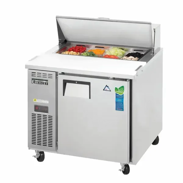 Everest Refrigeration EPR1, 35.63-Inch 1 Door Refrigerated Sandwich / Salad Prep Table