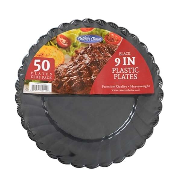 Fineline Settings 1106050, 9-inch Caterer Choice Premium Plates, Club Pack, 300/CS