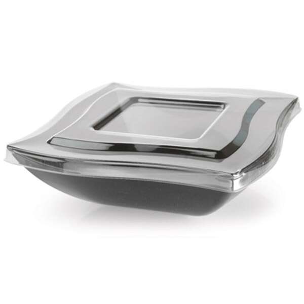 Fineline Settings 128-L, 128 Oz Wavetrends PET Flat Lid for 128 Oz Bowl, 48/CS