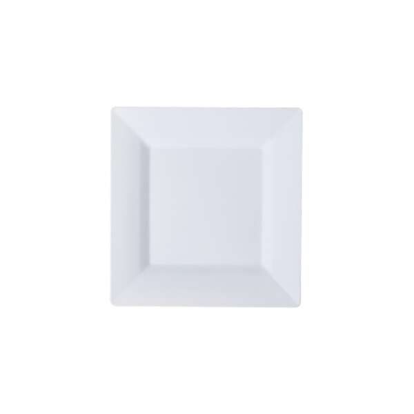 Fineline Settings 1604-WH, 4.5-inch Solid Squares White Cocktail Plate, 120/CS