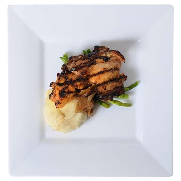 Fineline Settings 1610-WH, 10.75-inch Solid Squares White Dinner Plate, 120/CS