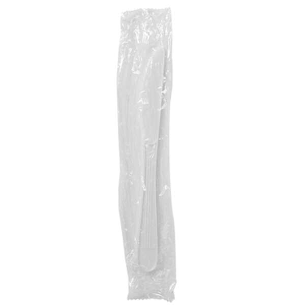 Fineline Settings 17CIK.WH, 7-inch ReForm Polypropylene Individually Wrapped White Knife, 1000/CS