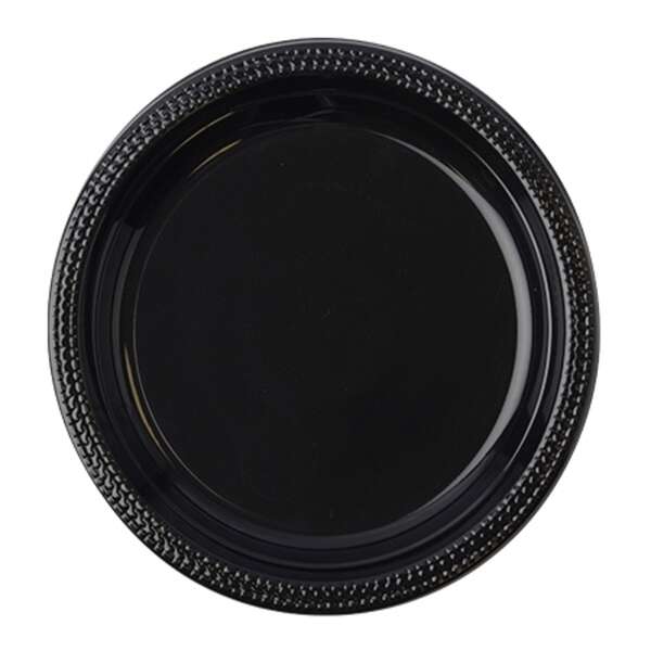 Fineline Settings 17RP10PP.BK, 10.25-inch ReForm Black Polypropylene Round Plate, 400/CS