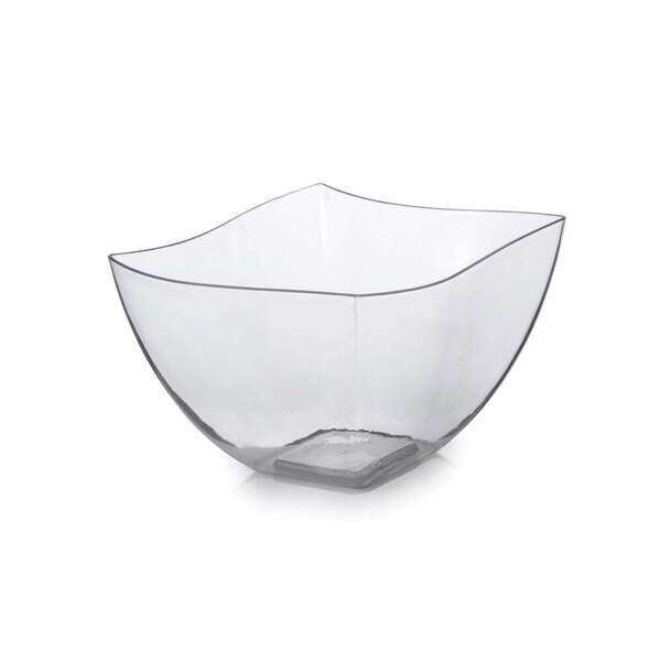 Fineline Settings 180-CL, 8 Oz Wavetrends Polystyrene Clear Serving Bowl, 80/CS
