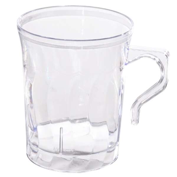 Fineline Settings 208-CL, 8 Oz Flairware Polystyrene Clear Coffee Mugs, 288/CS