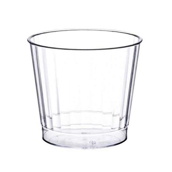 Fineline Settings 2409-CL-X, 9 Oz. Renaissance Clear Plastic Tumblers, 20-Piece Pack
