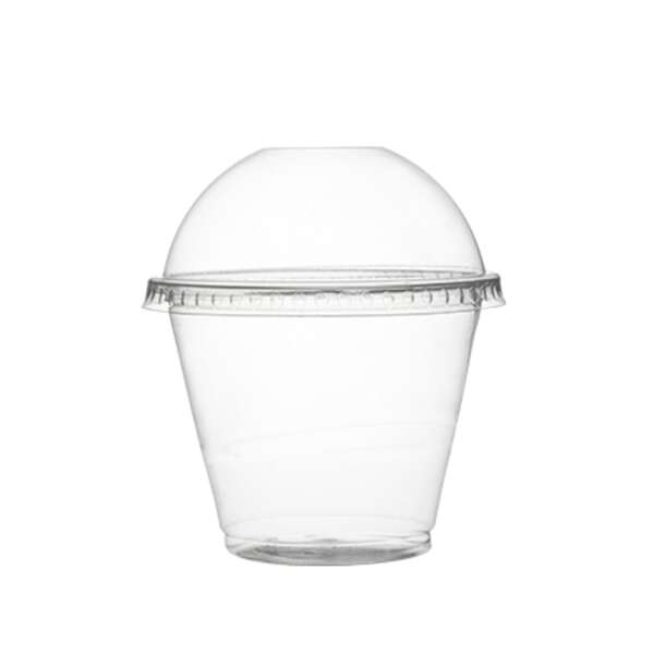 Fineline Settings 3192DLH, 92 mm Super Sips PET Dome Lid with Hole for 9 Sq & 12 Oz Cold Cups, 1000/CS