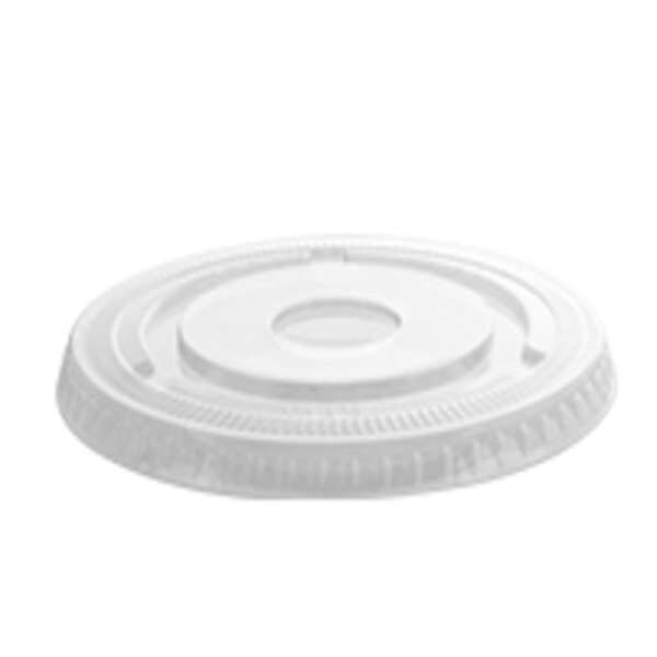 Fineline Settings 3192FLS, 92 mm Super Sips PET Flat Lid with Slot for 9 Sq & 12 Oz Cold Cups, 1000/CS