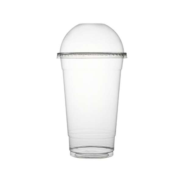 Fineline Settings 3198DL, 98 mm PET Dome No-Hole Lid for 12-24 Oz Cups, 1000/CS