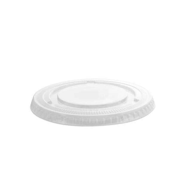 Fineline Settings 3198FL, 98 mm PET Flat No-Hole Lid for 12-24 Oz Cold Cups, 1000/CS