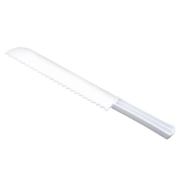 Fineline Settings 3303-WH, 8-inch Platter Pleasers White Individually Wrapped Bread Knife, 48/CS