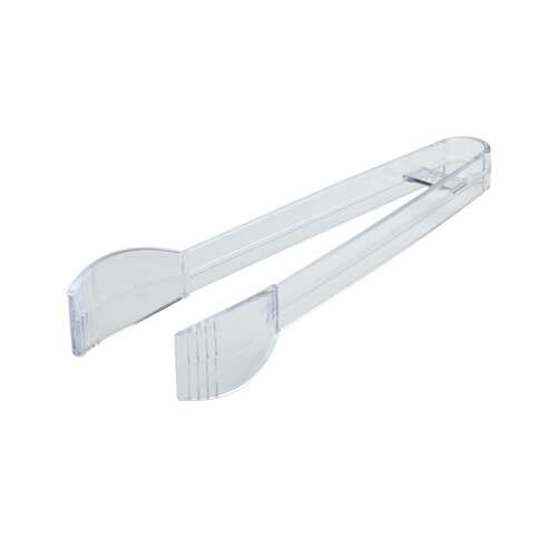 Fineline Settings 3307-CL, 7-Inch Platter Pleasers Clear Plastic Serving Tongs, 48/CS