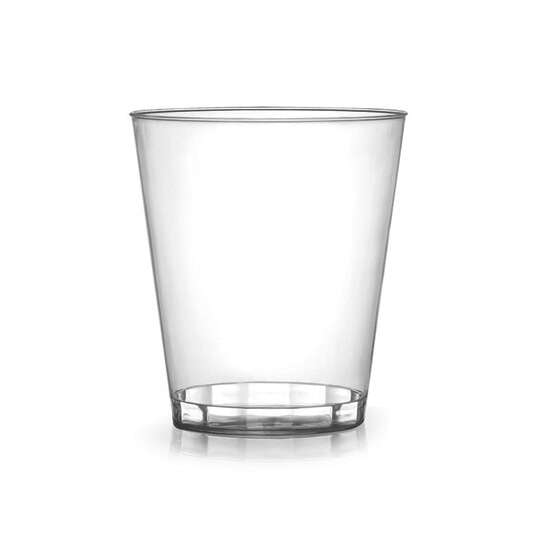 Fineline Settings 408-CL, 8 Oz. Savvi Serve Clear Plastic Tumblers, 500/CS