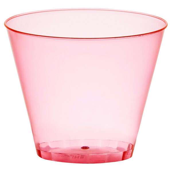 Fineline Settings 409-RD, 9 Oz. Savvi Serve Red Plastic Shot Glasses, 500/CS