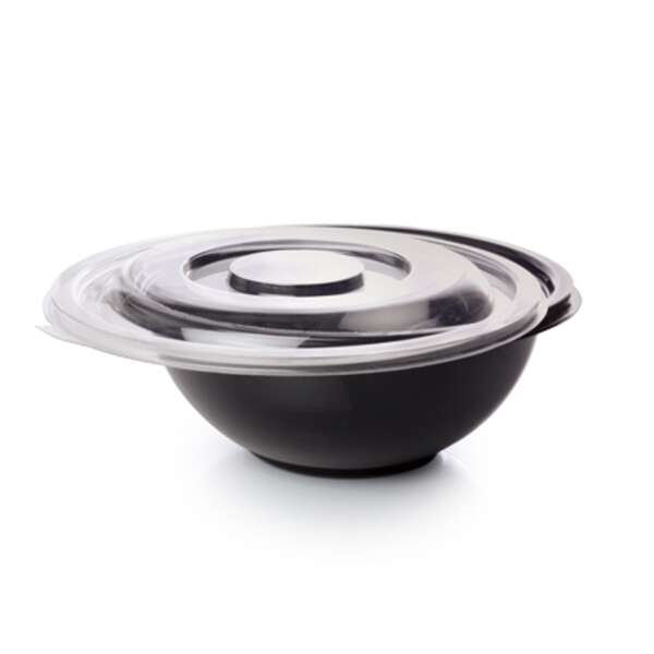 Fineline Settings 5080-FL, Super Bowl PET Flat Lid for 64 & 80 Oz Salad Bowl, 25/CS