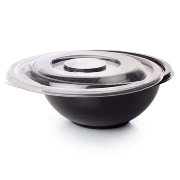Fineline Settings 5320-FL, Super Bowl PET Flat Lid for 320 Oz Salad Bowl, 25/CS