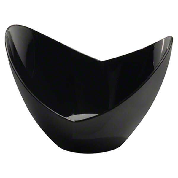 Fineline Settings 6302-BK, 3.5x2.6-inch Tiny Temptations Black Oval Tiny Bowls, 240/CS