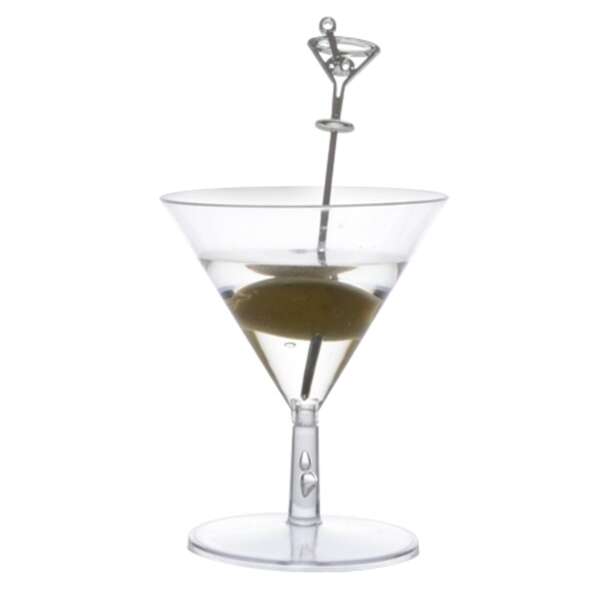 Fineline Settings 6506-SV, 4-inch Tiny Temptations Silver Cocktail Picks, 960/CS