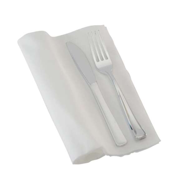 Fineline Settings 720, 6-inch Silver Secrets Napkin Roll Fork & Knife Cutlery Set, 100/CS