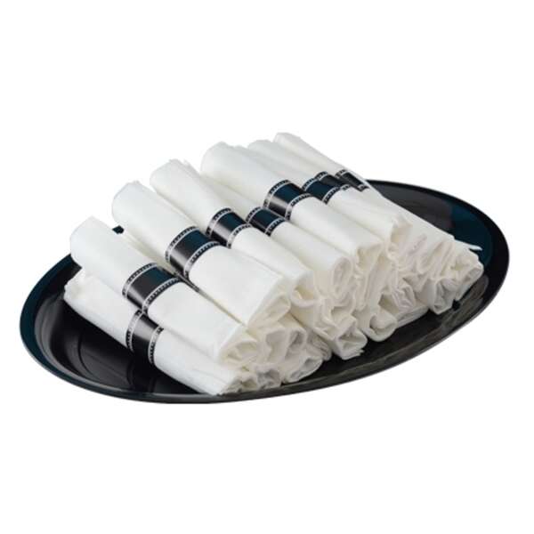 Fineline Settings 720, 6-inch Silver Secrets Napkin Roll Fork & Knife Cutlery Set, 100/CS