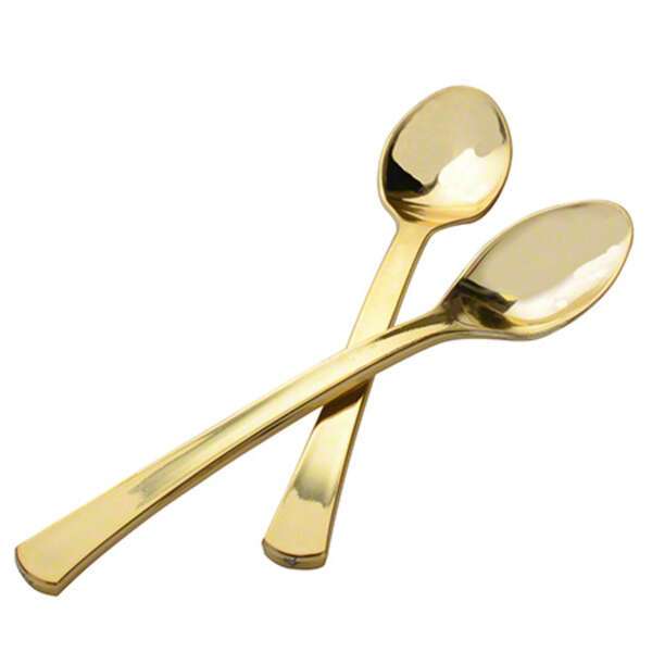 Fineline Settings 7501, 4-inch Golden Secrets Tiny Spoons, 576/CS