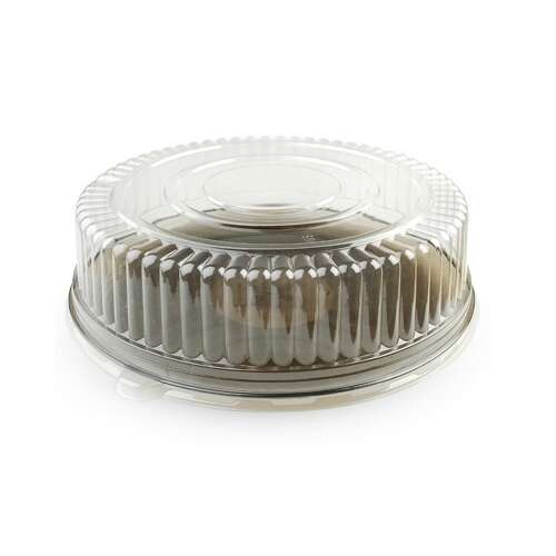 Fineline Settings 9401-L, 14-Inch Platter Pleasers Clear Round Dome PET Lids, 25/CS