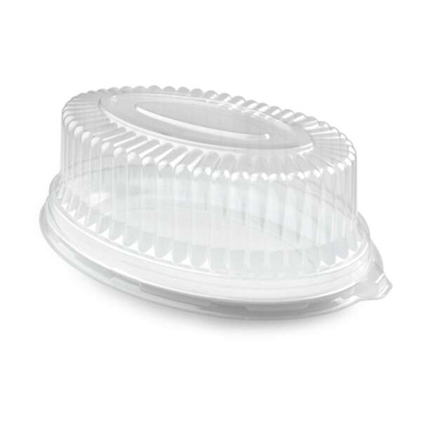 Fineline Settings 9515-L, 8x12-inch Platter Pleasers Oval PET Lid, 50/CS