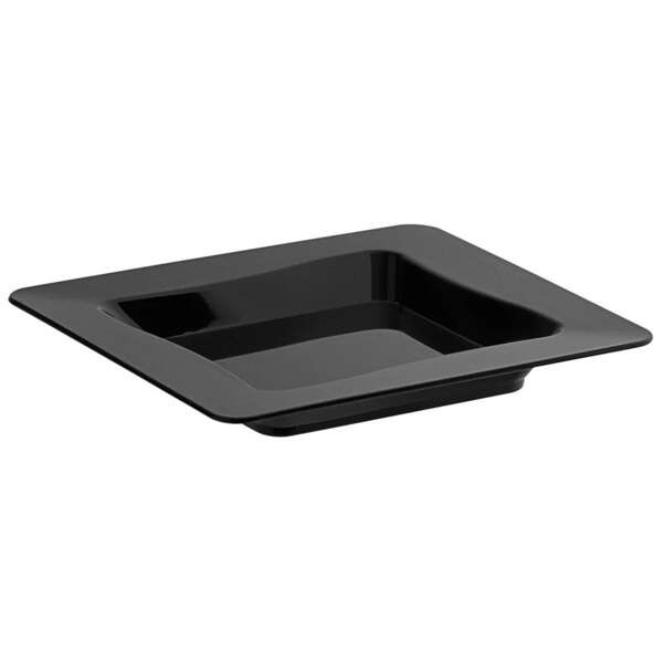 Fineline Settings B6201-BK, 2.25x2.25-Tiny Temptations Square Black Tiny Trays, 200/CS