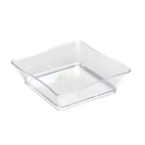 Fineline Settings B6201-CL, 2.25x2.25-Inch Clear Plastic Tiny Trays, 200/CS