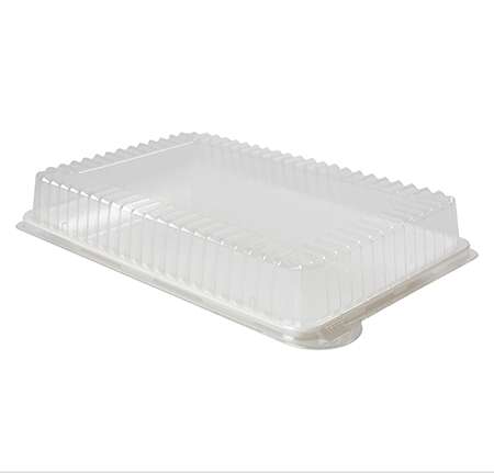 Fineline Settings DDRC1410.L, 10x14-Inch Platter Pleasers Clear Rectangular Dome PET Lids, 50/CS