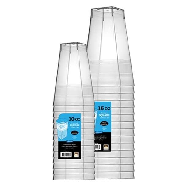 Fineline Settings 1112, 12 Oz Wavetrends Square Tumblers, 168/CS