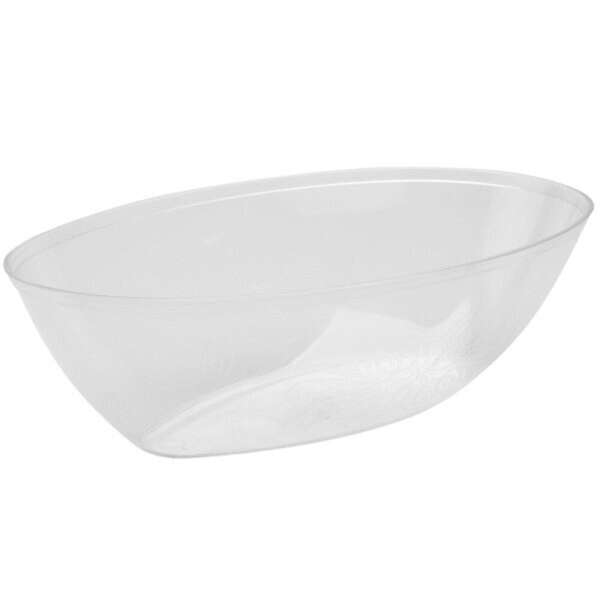 Fineline Settings OB4580.CL, 64 Oz Platter Pleasers Clear Oval Luau Bowl, 50/CS