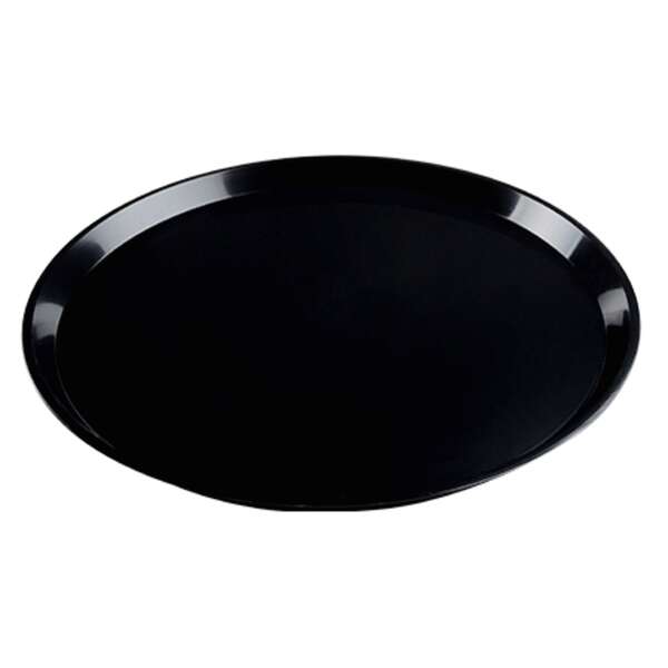 Fineline Settings P16000.BK, 16-inch Platter Pleasers Black Heavy Duty Round Platter, 25/CS