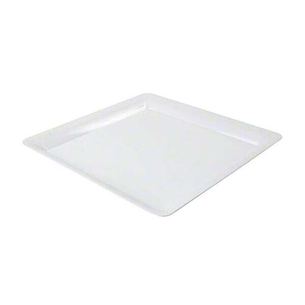 Fineline Settings SQ4010.WH, 10x10-inch Platter Pleasers Polystyrene White Square Platter, 25/CS