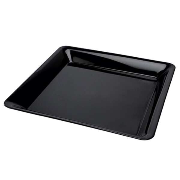 Fineline Settings SQ5818PP.BK, 18x18-inch ReForm Polypropylene Black Square Platter, 20/CS