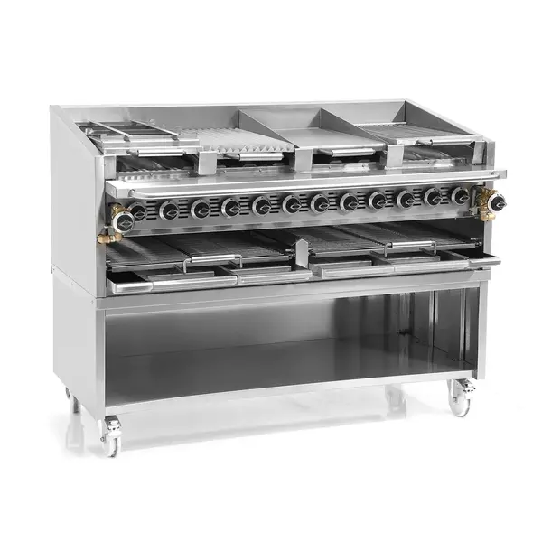 Galaxy Group Pegasus CB-36G, 36-Inch Heavy-Duty Gas Charbroiler with Open Base