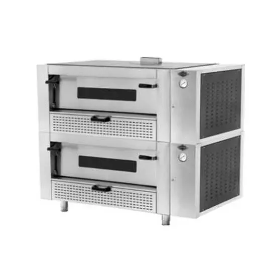 Galaxy Group Pegasus MS56RG-2, Double Deck Gas Melstone Series Pizza Oven, Regular - 110,000 BTU
