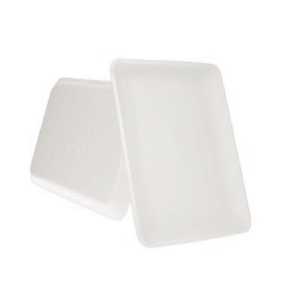 Genpak 9SW, 12.31x9.25x0.75-Inch #9S White Foam Meat Trays, 250/PK