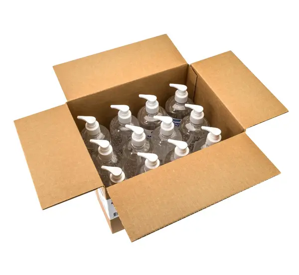 Germium GRB16 16 Oz Gel Hand Sanitizer Plastic Bottle w/Pump, 70% Isopropyl Alcohol, 12/CS