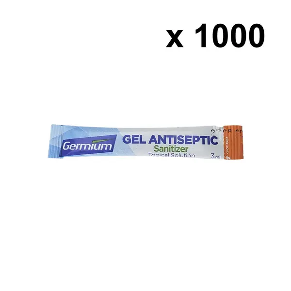 Germium GRS3000 3-Gram Single Use Stick, 70% Isopropyl Alcohol, 1000 Sticks/Pack