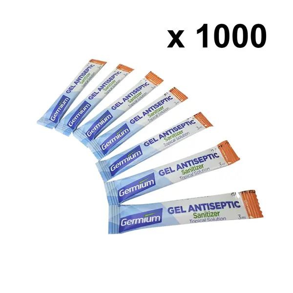 Germium GRS3000 3-Gram Single Use Stick, 70% Isopropyl Alcohol, 1000 Sticks/Pack