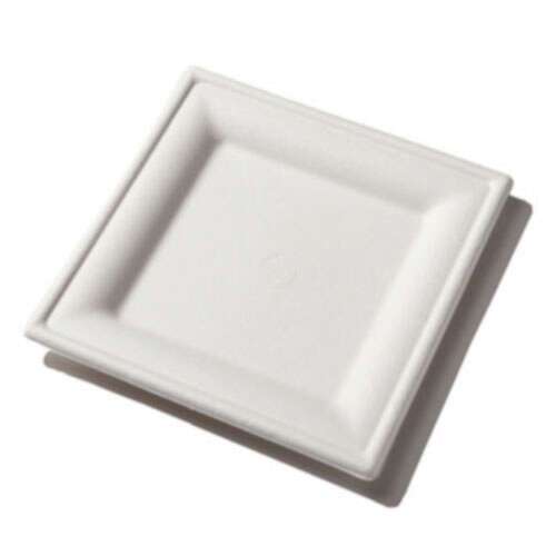 Green Wave International Green Wave GS-P008 8x8-Inch Green Square Bio Plate, 400/CS